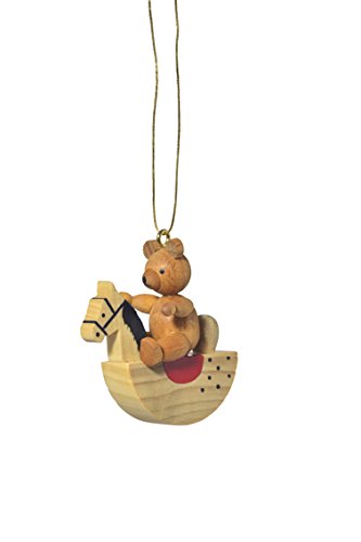 Rudolphs Schatzkiste Baumbehang Teddy auf Schaukelpferd BxTxH= 2x4x5cm...