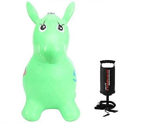 Toy Mall Inflatable Jumping and Riding Horse Green Bouncing Horse Hopper with Inflatable Toy Pump Toy for Kids Green (B09RTLZKDG) Amazon Price History, Amazon Price Tracker