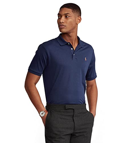 POLO RALPH LAUREN Classic Fit Soft Cotton Polo French Navy LG at