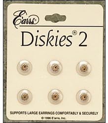 Jewelry Earring Diskies Backs ~ 6 Per Pack