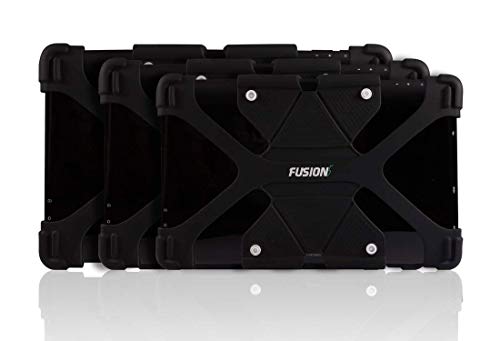 FUSION5 Universal Tablet PC Silicone Gel Case for 9" to 12" - Suitable for 9", 9.6", 10", 10.1", 10.6", 11.1", 11.6", 12" Tablet PCs (Black)