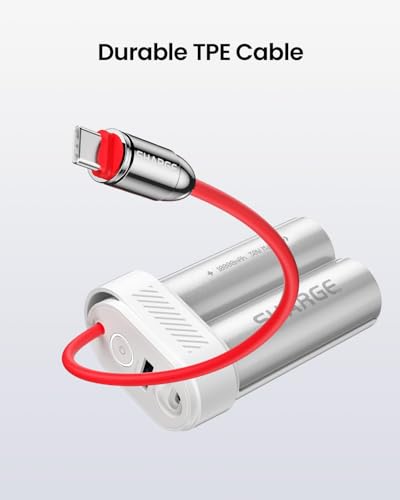 sharge Power Bank 10000mAh 30W Portable Charger with Built-in Type C Cable USB-C and USB-A Port Battery Pack for iPhone 17/16/15 Galaxy S25 iPad Pixel 9