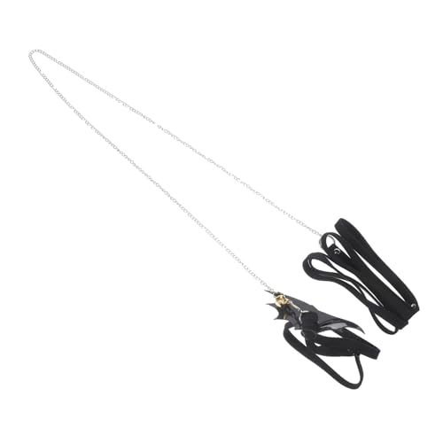 Parliky Adjustable Turtle Harness Strap with Wing Design for Reptiles Lightweight Leash and Control Rope for Tortoise Walking Outdoor Accessory for Turtle Lovers Black S