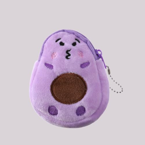 (4.3x3.5x11inch),1Pcs Coin-Purses,Purple,Polyester,Simple,Trumpet,Fresh And Sweet Cute