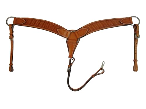 WESTERN BREASTCOLLAR SOFTY LEATHER PADDED ROPING RANCH WORKING HORSE TACK