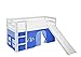 Produktbild Lilokids Spielbett JELLE mit Rutsche und Vorhang Kinderbett, Holz, weiß, 208 x 98 x 113 cm