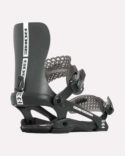 Rome Mens 390 Boss Fullwrap Snowboard Binding - 2024/2025 Black | Medium/Large