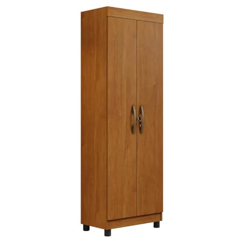 Armario Multiuso New Roma com 2 Portas e Chaves Cinamomo