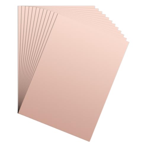 PATIKIL 2x2.8 inch Single Sided Copper Clad Laminate PCB, 12 Pcs 1mm Thickness FR4 Copper Plated Universal Circuit Prototype Board for Etching DIY PCB Kit