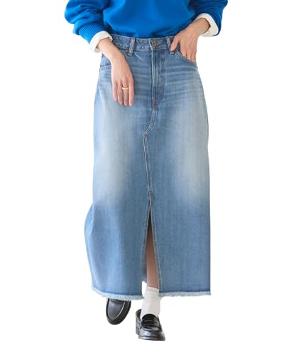 [アメリカンホリック] スカート デニムAラインスカート 0H000063100 ライトインディゴのサムネイル