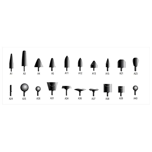 Norton 61463624374 3/4x2-1/2x1/4 in. Gemini 38A AO Vitrified Bond Mounted Points, Type A1, 36 Grit, 5 pack