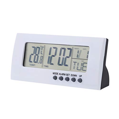 VONKY Multifuncional Indoor Digital Relógio Eletrônico Alarme Calendário Termômetro Sala de umidade