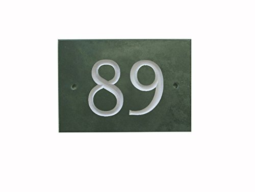 Green Slate House Number (1-99) (No 89)