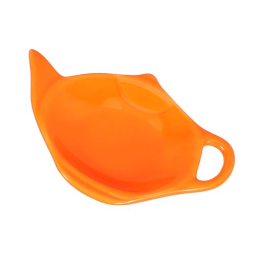 FUNOMOCYA Tea Bag Holder Dish Teaware Ceramic Coaster Tea Saucer Multi-purpose Dish for Breakfast Snacks Condiments