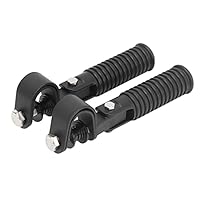 Yosoo Health Gear 1 25mm Highway Opvouwbare Motorfiets Voetsteunen Klem, Valbeugel Bescherming Paar Zwart