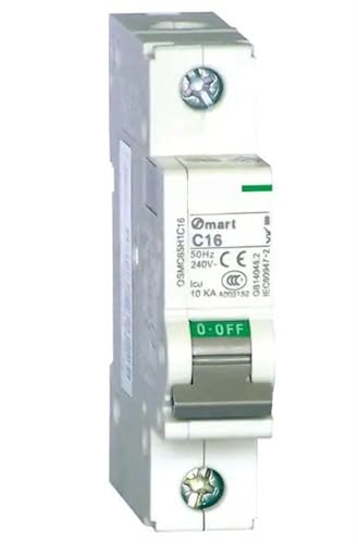 OSMC65H1C4A OSMC65H-C4A 1P OSMC65H Miniature Circuit Breaker 1P C 4A 240V ICU=10kA M5 1Pcs