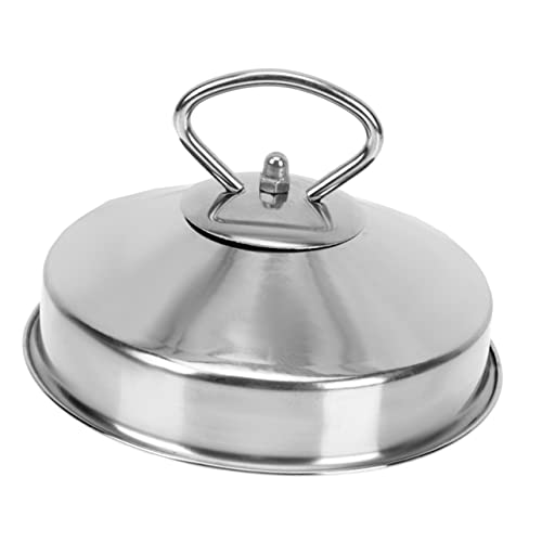 Abaodam 2 Piezas Tapa de Vapor Inoxidable cúpula Protector de Vapor Cubrir Cubierta humeante Cubierta de Vapor de la Plancha Tapa humeante Accesorio de Vapor Tapa de Domo Plata