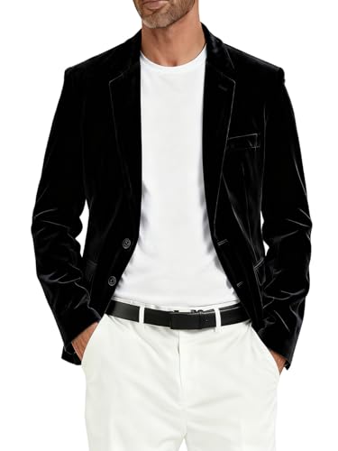 Men's Slim Fit Velvet Blazer Jacket