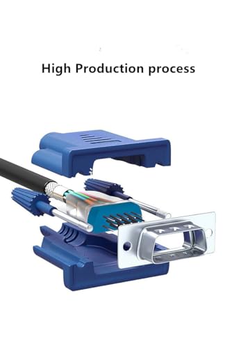 EKYLIN CB-VGA 100 PCS VGA to VGA Video Cable 1.5m / 5ft for Computer PC Laptop to Monitor Screen Projector with VGA Plug Port,Black