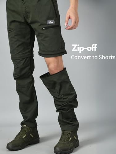 Image of TREKMONK Men's Loose Convertible Cargo Trekking Pants