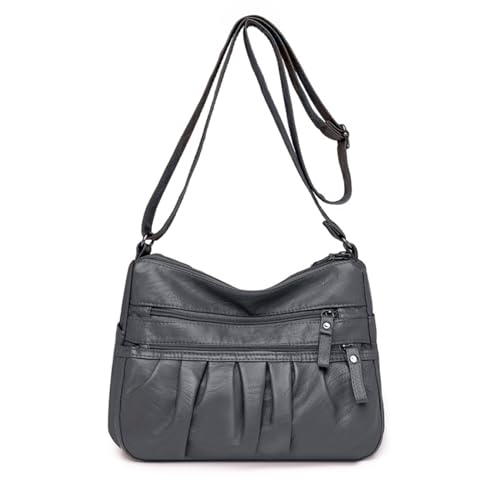 Women Crossbody Handbags Waterproof Shoulder Bag Ladies Soft Leather Purse Satchel Multi Pocket Messenger Bag