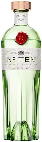 – No. TEN Gin | 47.3% vol | 70cl | Distilled 4 Times | Citrus Fruits & Gin Botanicals | Enjoy with Ice & Tonic | Award-Winning Ultra-Premium