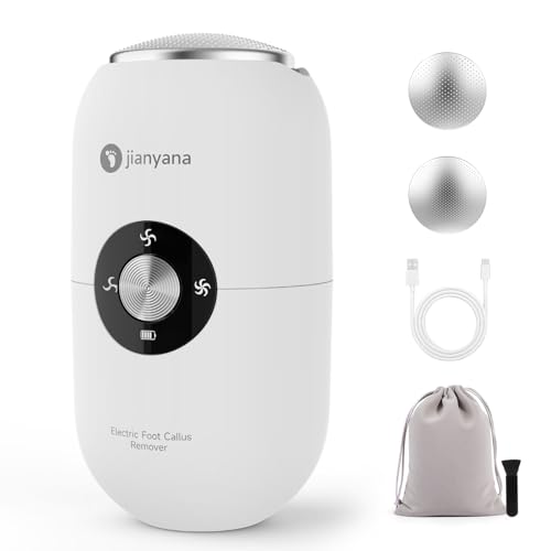 Jianyana Pedicura Profesional Para Pies Con 2 Cabezal De Pulido De Metal, Ajuste De 3 Velocidades Lima Electrica Pies Durezas Lima Pies Electrica