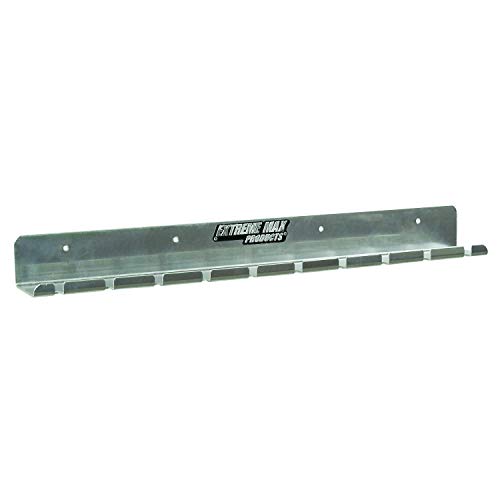 Extreme Max 5001.6059 Pneumatic Air Tool Rack Holder for Enclosed Race Trailer Shop Garage Storage Silver