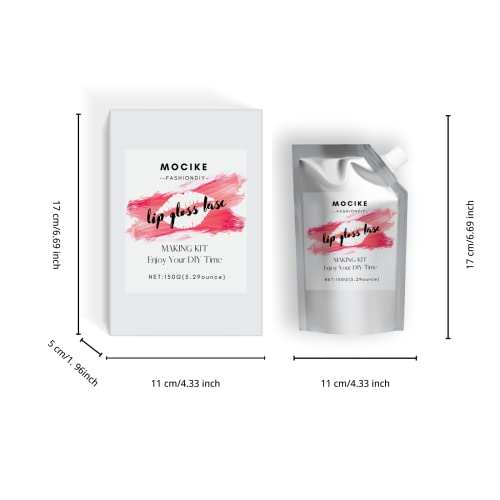 Mocike Lip Gloss Base Oil, 5.31 Oz Versagel Lip Gloss Base Gel, Moisturizing Lip Gloss Base For Handmade Clea Lip Gloss Base #TOP6