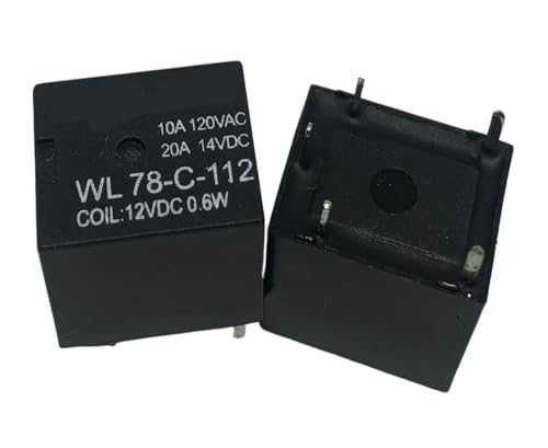 Relé de 4 pines T73-1C-12V WL78-C-112 evita sobrecargas críticas en placas de control