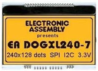 LCD Graphic Display Modules & Accessories 240x128 UC1611s Black&White Negative