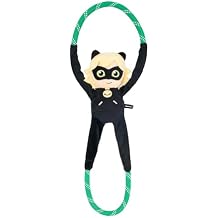 ZippyPaws RopeTugz Dog Toy, Durable Rope for Tugging and Chewing, Plush Body with Squeaker, Miraculous Cat Noir