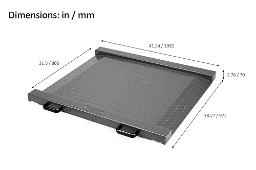 Báscula industrial de tambor VisionTechShop 1000lb con manijas y ruedas miniatura 5