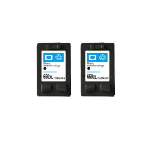 Cartouches d'encre 650XL noires pour corriger les impressions blanches Deskjet