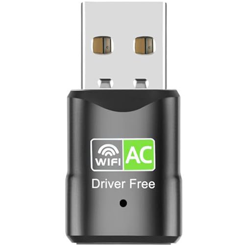 Redes, Wireless MOCOFLY Antena WiFi USB, Adaptador de Red Inalámbrica, Tarjeta de Red Inalámbrica de 2.4Ghz / 200 Mbps y 5 GHz / 433 Mbps, para PC Windows 11/10/8.1/8/7,...