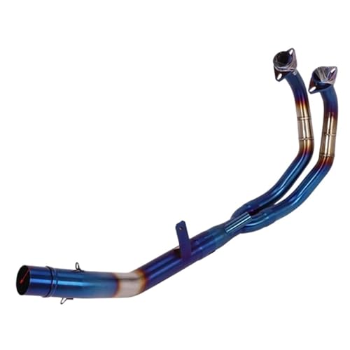 Tuyau d'échappement pour CBR500 moto 2013-2022 - Tube liaison central avant bleu