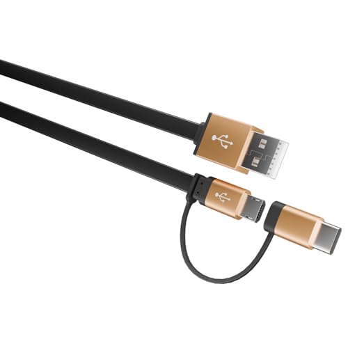 Cable de carga USB de repuesto compatible con Amazon Kindle E-Reader Paperwhite/Fire/Oasis Tablet/Fire Stick/4K Max/4K+/Lite HD/NOW TVs - Conector micro USB y tipo C 2 en 1 - imagen 5