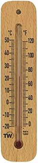 Traditional Wooden Room Thermometer to Measure Room Temperature - Can be used Indoor or Outdoor and is Ideal for Home, Office, Garden, Greenhouse or Garage
