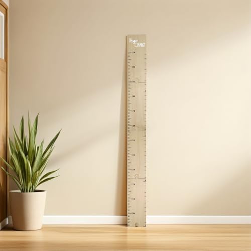 Medidor de altura infantil para pared en dormitorios de bebé con láminas decorativas de madera 7