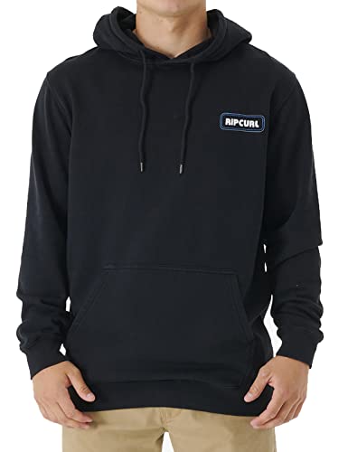 Rip Curl Surf Revival - Sudadera con capucha en color negro, Negro, L