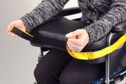 Secure Slc-1 Easy Release Wheelchair Lap Tray Safety Positioning Cushion - Fits 18" - 22" Wheelchairs - Non Restraint Closure #TOP3