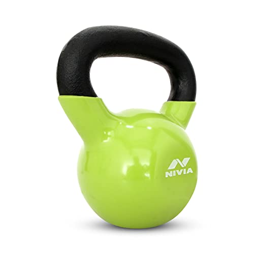 Image of Nivia Vinyl Kettlebell (Green, 6 Kg)