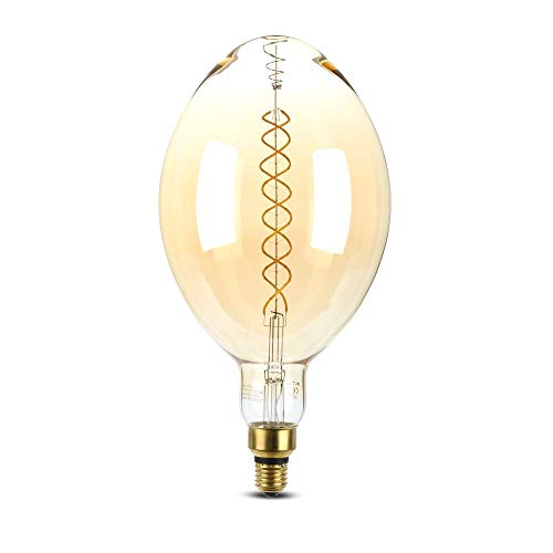 Lampadina LED E27 8W BF180 Doppio Filamento Ambrato 2000K Dimmerabile
