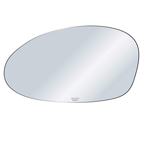 exactafit 8290L Driver Left Side Mirror Glass Replacement Compatible With BMW 2008-2014 1-Series E82, 2000-2010 3-Series Diagonal 6-5/8 Inch