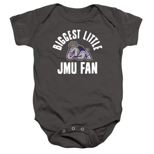 LOGOVISION James Madison University Biggest Little Fan Unisex Infant Snap Suit for Baby