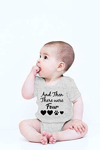 CBTwear And Then There Were Four - Baby Clothes - Funny Newborn Bodysuit Outfits for Boys and Girls2