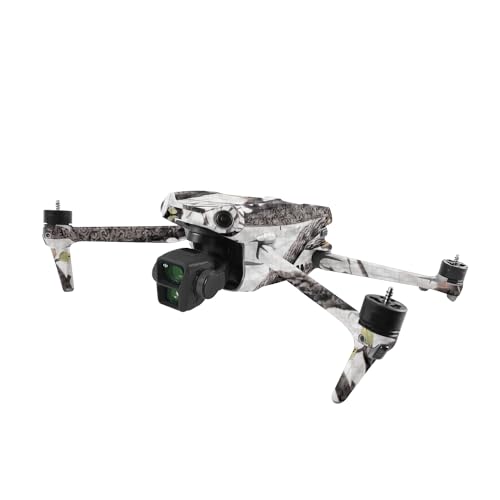 Image of MightySkins Carbon Fiber Skin Compatible with DJI Air 3 - Artic Camo | Protective, Durable Textured Carbon Fiber Finish | Easy to Apply
