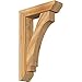 Ekena Millwork BKT0604X22X34IMP06RWR Imperial Slat Rough Sawn Bracket w/Offset Brace, Western Red Cedar