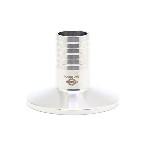 QiiMii SS304 3,8 cm Tri Clamp a 3/4 Adattatore