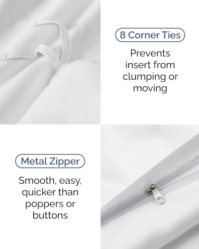 Image of Duvet Cover Twin /Twin XL - 2 Piece Set, College Dorm Room - White